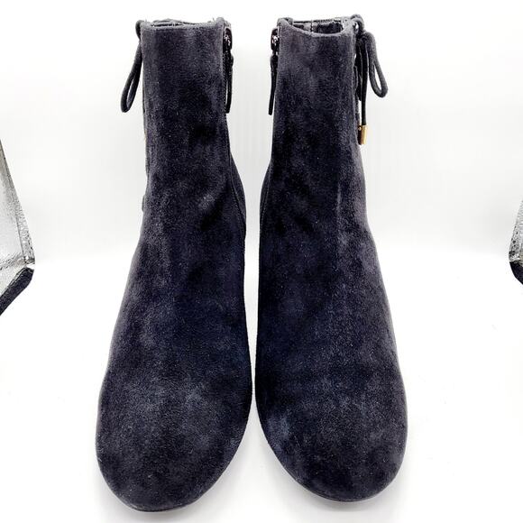 Cole Haan Grand.OS Leah Black Suede Block Heel Ankle Booties Women’s Size 7 - Picture 3 of 13